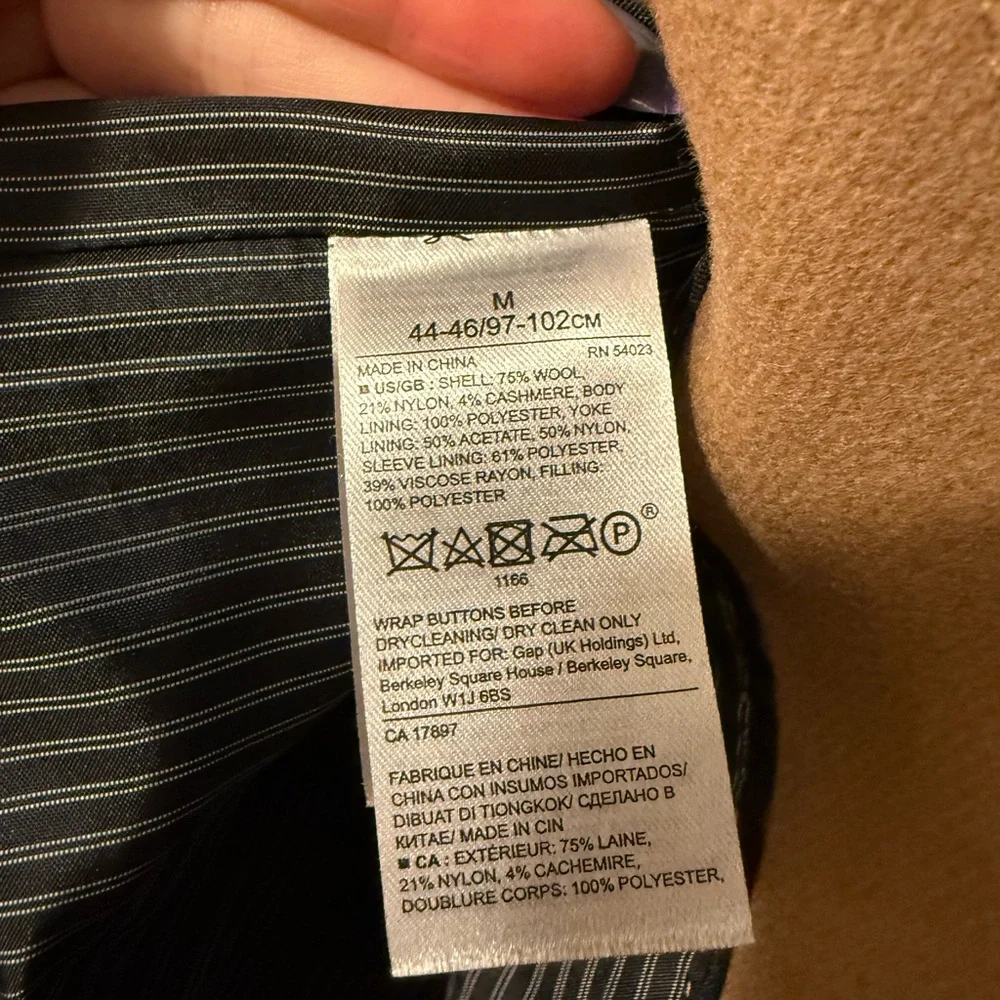 Banana Republic Men's Camel Trench Coat